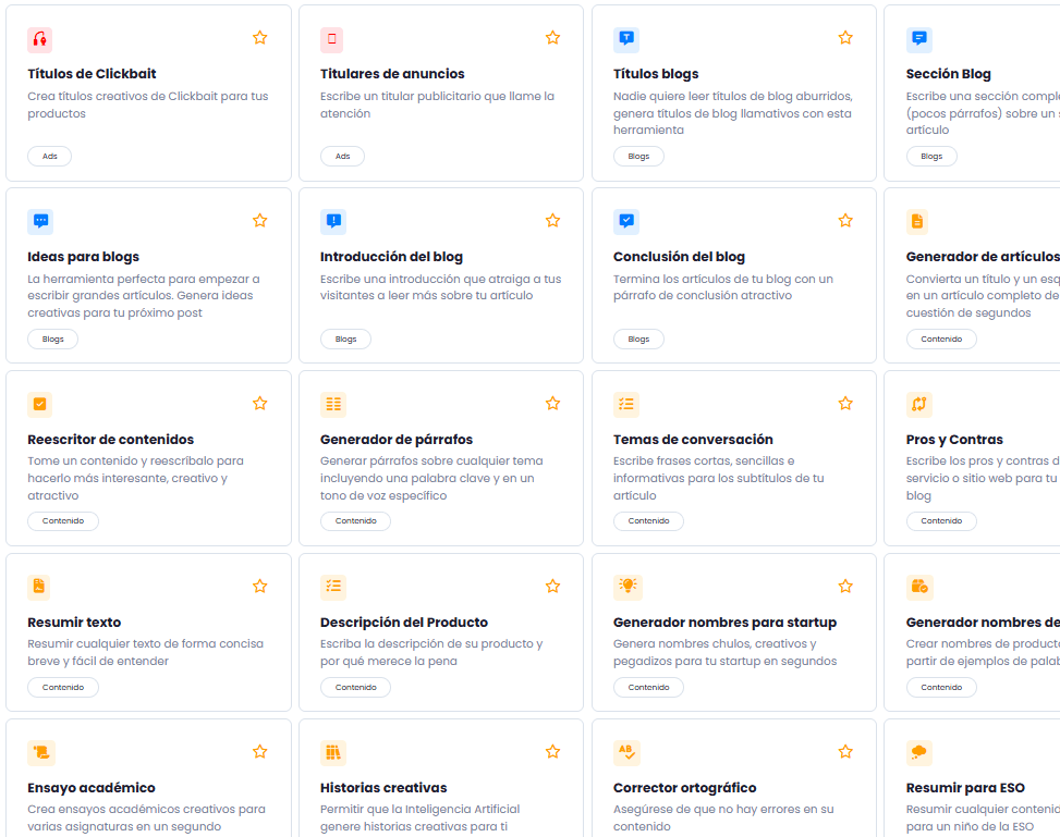 Plantillas Crealo AI