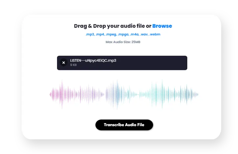 Crealo AI - Generador contenido con IA 5 transcribe