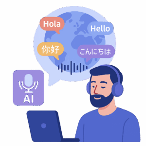 Más de 144 idiomas de voz en off con IA. Amplia variedad de idiomas y dialectos para voz en off